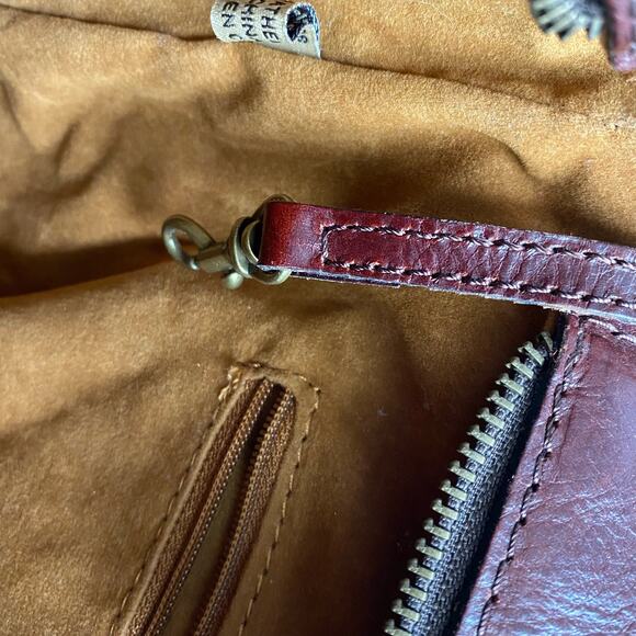 Patricia Nash Bolsena Floral Leather Tote Shoulder Bag Brown Artsy‎ Winter Bloom - Picture 9 of 12